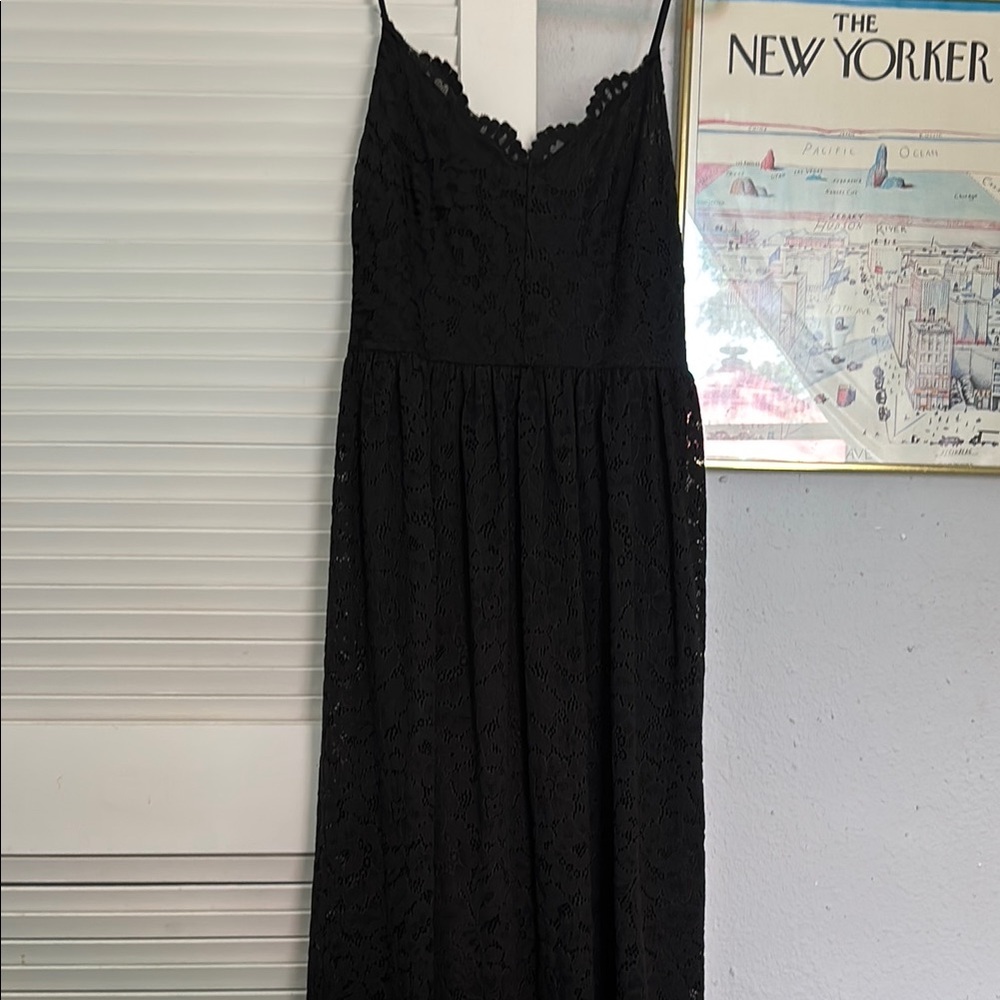 Elegant Black Lace Dress